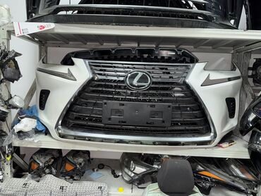 Бамперы: Передний Бампер Lexus 2020 г., Б/у, цвет - Белый, Оригинал