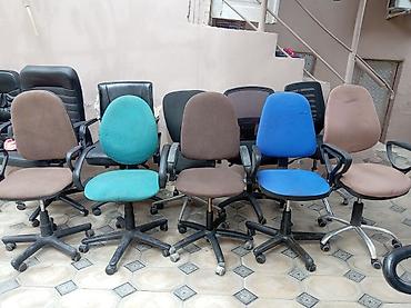 kreslo tek: İşlənmiş, Təkərli, Qolları tənzimlənir, Vеlur parça — 9