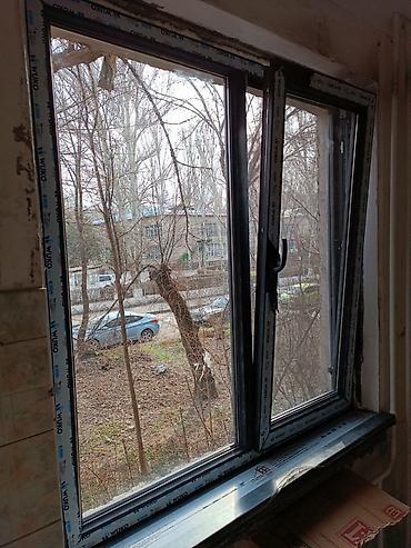 Пластиковое окно ПВХ с поворотно-откидной створкой - Материал at lalafo.kg Пластиковое окно ПВХ с поворотно-откидной створкой - Материал