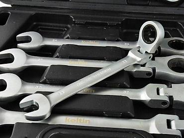 Setovi ručnog alata: Set zglobnih čegrtaljki/ključeva u koferu – 12 kom - Profesionalni — 8