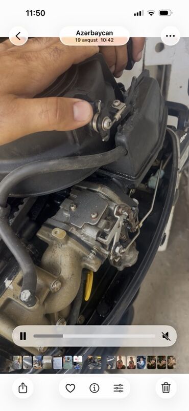 Sbor motorlar və silindr başlıqları: Evinrude 8 hp asma qayıq mühərriki - Brend/model: Evinrude, 8 at gücü — 4