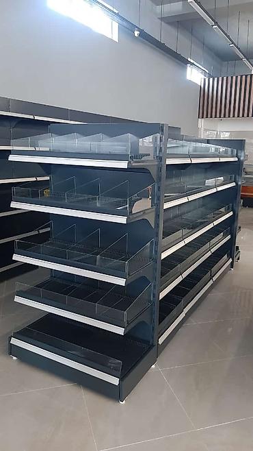 Оборудование для магазинов: Vitrin polkalar istehsalı✔️ Tək və iki tərəfli model✔️ Fabrika — 7