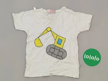 Koszulki: Koszula, 4 lata, wzrost - 104 cm., wzór - Print, kolor - Biały