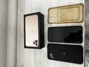 IPhone 11 Pro Max, Б/у, 256 ГБ, Золотой, Защитное стекло, Чехол, Коробка, 72 %