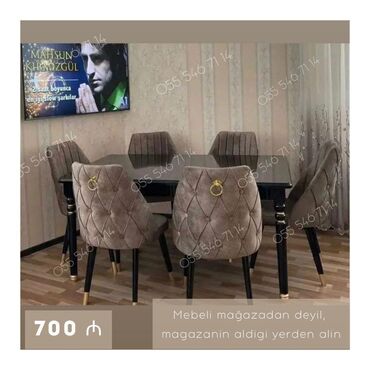 Dolablar: Qonaq otağı üçün, Yeni, 6 stul