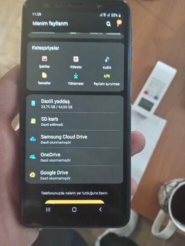samsung a7 2019 qiymeti: Samsung Galaxy A7 2018, 64 GB, rəng - Göy, Barmaq izi