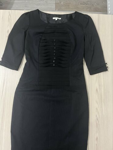 maxi haljina: L (EU 40), color - Black, Cocktail, Other sleeves