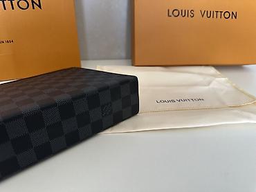 Aksesuarlar: Louis Vuitton Damier Graphite kişilər üçün sənəd/klatç çantası - — 3