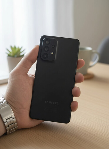 Samsung: Samsung Galaxy A53 5G, 128 GB, rəng - Qara, Barmaq izi, İki sim kartlı, Face ID — 2