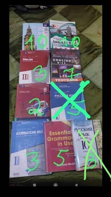 авторынок в азербайджане: Книги и рабочие тетради в хорошем состоянии. цены разные от 2 до 10