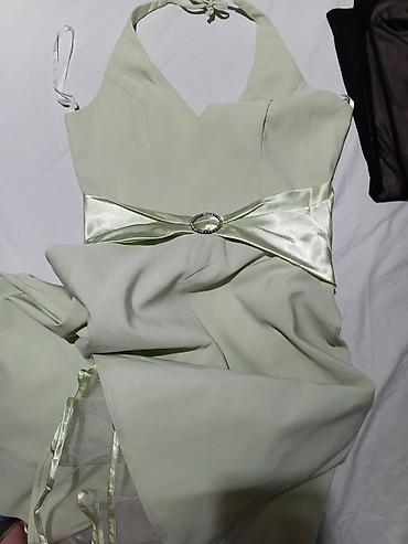 Haljine: Elegantne haljine – 2 kom 1) Svetlozelena koktel/večernja haljina - — 13
