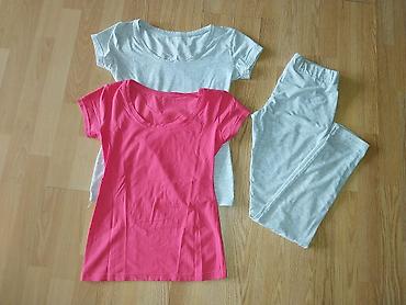 Kompleti: Ženska odeća – set majica i trenerki - Tri pamučne majice sa kratkim — 3