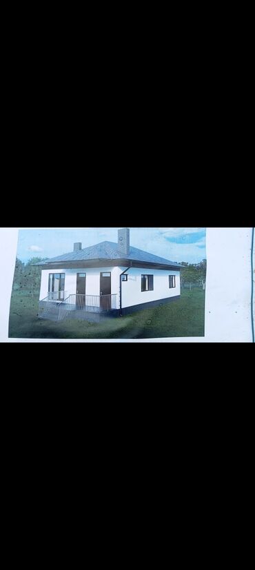 дом село кызыл туу: Дом, 100 м², 4 комнаты, Собственник, ПСО (под самоотделку)