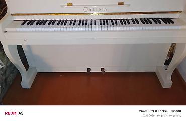klasik gitara: CALISIA dik piano – ağ rəngli, klassik upright model. Xüsusiyyətlər — 10