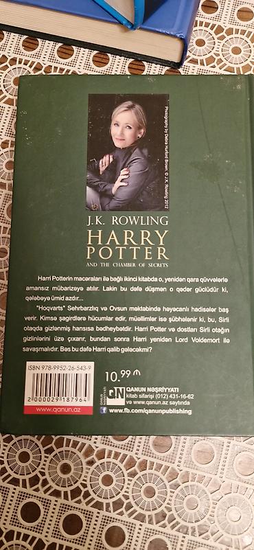harry potter 1 azerbaycan dilinde: Satışda: Kitablar toplusu 1 ri 7manat 1) C.K. Roulinq – “Harri Potter — 8