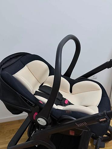 sve po 100: Kolica za bebe – 2 u 1 (ram + korpa za novorođenče) - Elegantna crna — 9