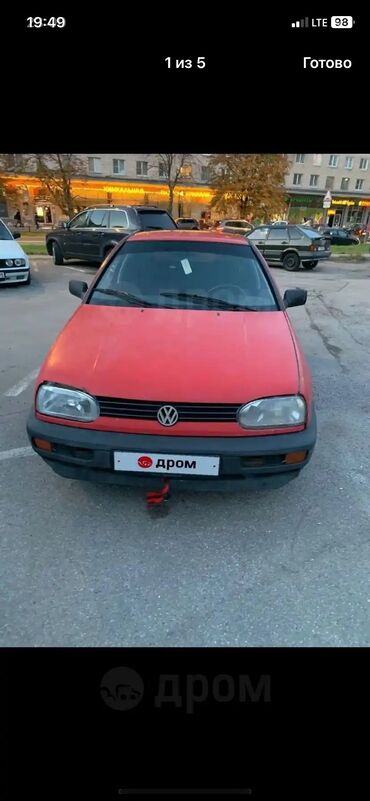 Volkswagen: Volkswagen Golf: 1991 г., 1.4 л, Механика, Бензин