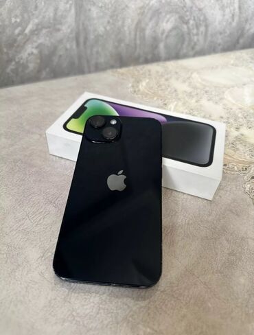 Apple iPhone: IPhone 14, 128 GB, Black Titanium, Barmaq izi, Face ID, Sənədlərlə