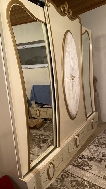 Yataq otağı dəstləri: İkinəfərlik çarpayı, 2 tumba, Dolab, Komod, İşlənmiş — 3