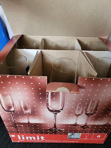 set za slatko: Case nove za vino,kristal Leonardo Nemacka iz 2000ih.god. Nemacke — 4