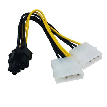 кабели и переходники для серверов dvi: Кабель для видеокарты 8 pin (male) - 2 x molex 3pin (male)