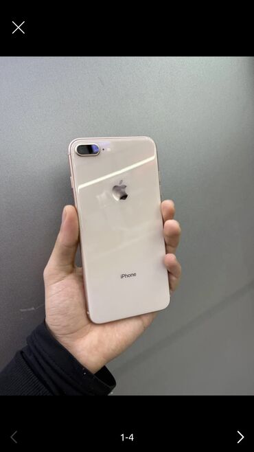 тела: IPhone 8 Plus, Б/у, 64 ГБ, Зарядное устройство, Чехол, Кабель, 100 %