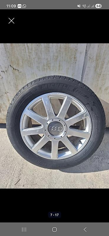 Колеса в сборе: Колеса в сборе 225 / 55 / R 17, Всесезонная, Б/у, Комплект, Легковые, Литые, отверстий - 5 — 1