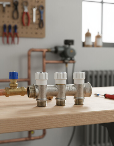 батареи биметалл: Регулирующий клапан, Материал: Латунь