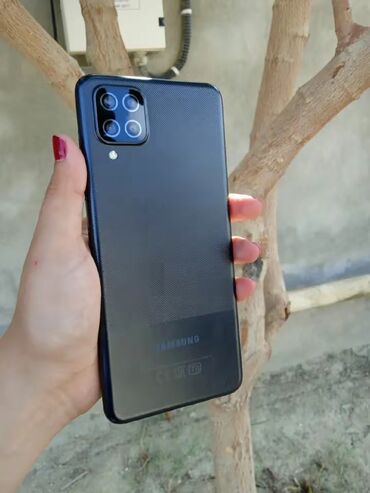 Samsung: Samsung Galaxy A12, 32 GB, rəng - Qara, Barmaq izi, İki sim kartlı