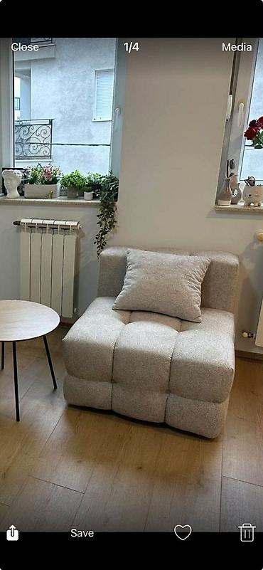 nadogradnja za ormar forma ideale: Tapacirana fotelja modernog dizajna - Model: kompaktna klub/fotelja — 1