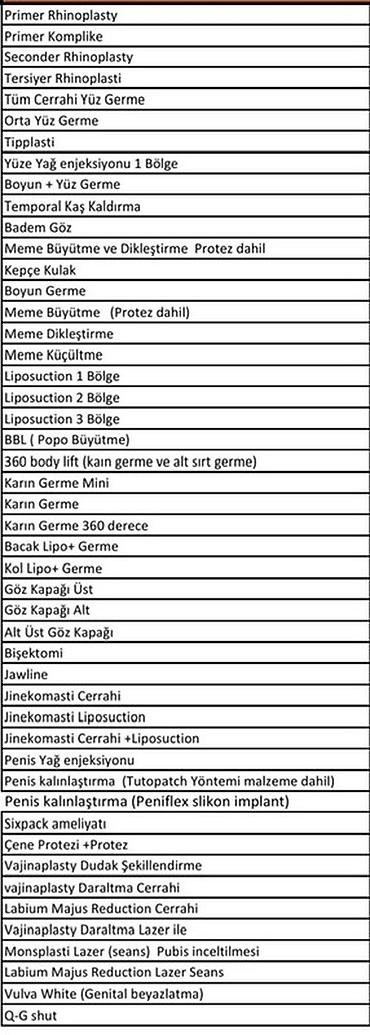 Kosmetologiya: Estetik–plastik cərrahiyyə və bədən formalaşdırma xidmətləri Təklif — 2