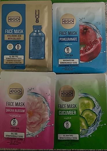 uz lekeleri ucun maska: Ego Face Mask parça maskaları – 15 dəqiqədə intensiv nəmləndirmə və — 1