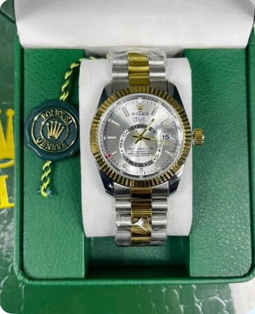 смарт часы зарядка: Элегантные мужские часы Rolex Sky-Dweller с комбинированным браслетом