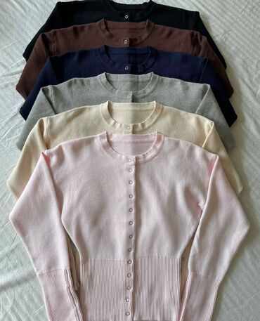 вязанные кардиганы: Кофта, Облегающая, Осень-весна, Стандарт