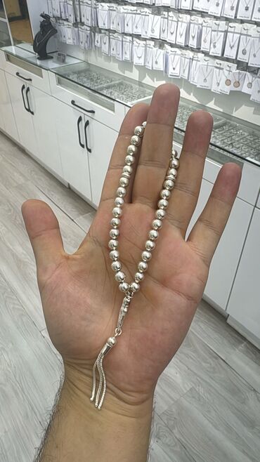 Təsbehlər: Gümüş təsbeh kolleksiyası.qiymet 100 m.dan baslayir - Material: gümüş — 2