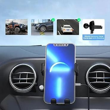 Auto punjači za telefone: Držač i bežični punjač tel za auto sa automatskim stezanjem. Opis — 8