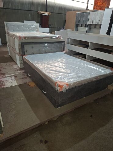 кровать хай тек: Двуспальная кровать, Новый, С мягким изголовьем, длина - 200 см