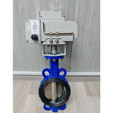 Металлические рельсы: Затвор дисковый поворотный с электроприводом 220В — Фланцевый / — 1