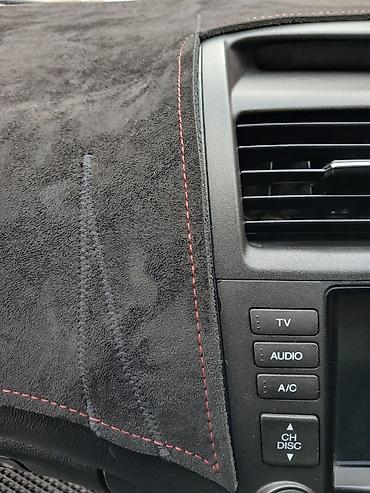 химя: Алькантара Накидка на панель Honda, цвет - Черный, Новый — 7