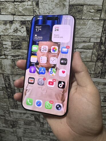 Apple iPhone: IPhone 16 Pro Max, 256 GB, Desert Titanium, Simsiz şarj, Sənədlərlə, Zəmanət — 8