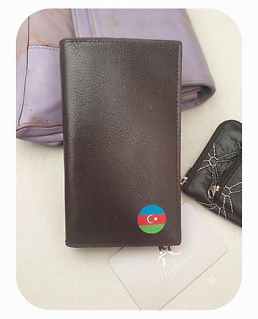 Portmone, pulqabıları: Pul qabı - Material: teksturalı səth - Rəng: tünd qəhvəyi - Ön — 1
