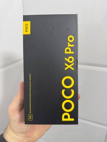 Poco: Poco X6 Pro 5G, Новый, 512 ГБ, цвет - Черный, 1 SIM, 2 SIM, eSIM