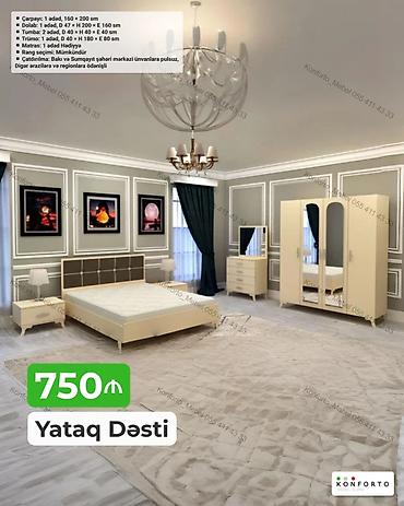 ucuz termo: Yataq Dəsti – 750 ₼ Komplektə daxildir: - Çarpayı: 1 ədəd, 160 × 200 — 1