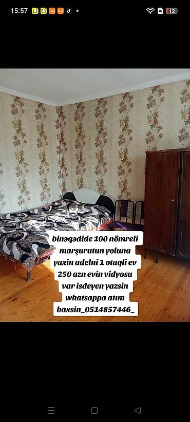 evd: 40 kv. m, 1 otaqlı, Qaz, İşıq, Su — 1