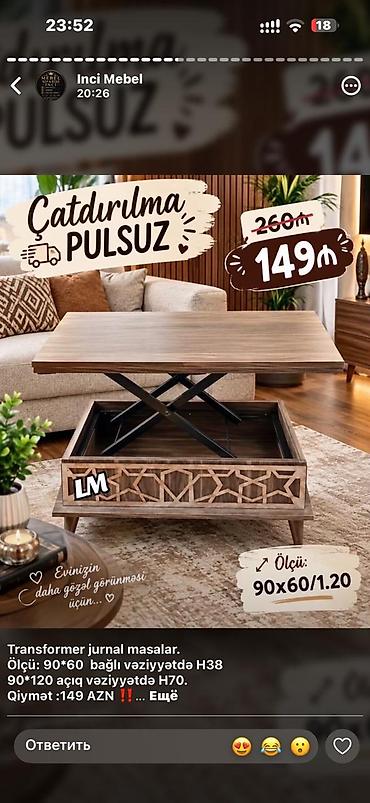 Dördbucaq masa, Transformer, Təkərsiz, Teksturalı laminat lalafo.az -da Dördbucaq masa, Transformer, Təkərsiz, Teksturalı laminat
