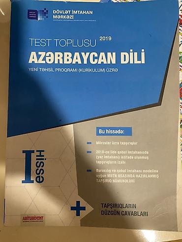 Testlər: Məhsul: “Azərbaycan dili – Test Toplusu (I hissə), 2019” – Dövlət — 1