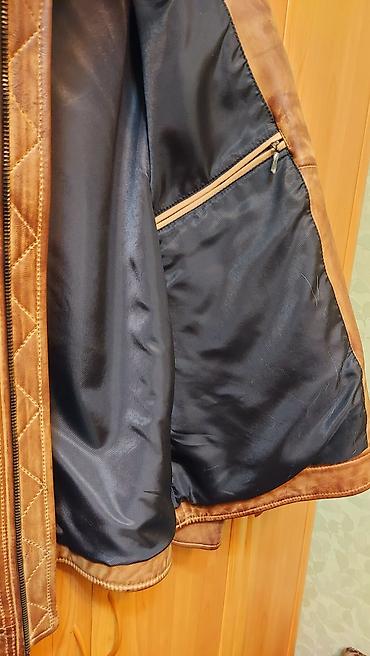 leather jacket: Кожаная куртка, Классическая модель, Натуральная кожа, XL — 6