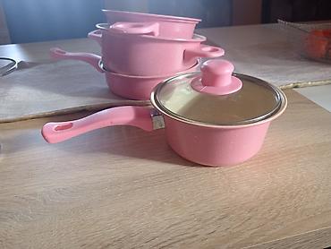 Kompleti posuđa: Komplet posuđa i kuhinjskog pribora – roze - Posuđe: tri — 14