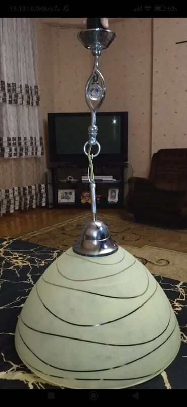 lüstur: Çılçıraq, 1 lampa, Şüşə