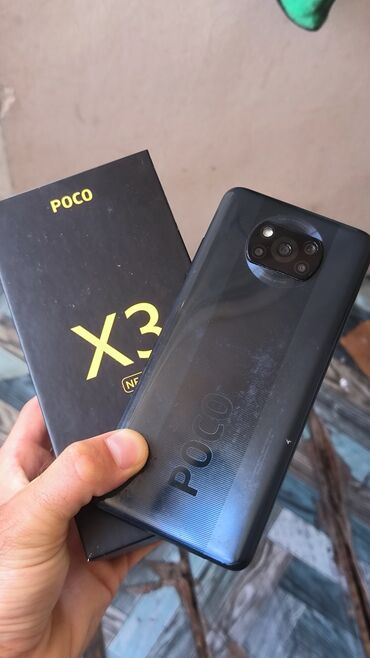 balaca printer: Poco X3 NFC, 64 GB, rəng - Qara, Zəmanət, Sensor, Barmaq izi